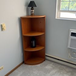Wooden Corner Shelf / Cabinet 