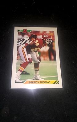 Derek Thomas chiefs football card