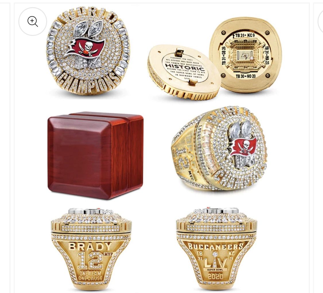2020 Tampa Bay Buccaneers Super Bowl Championship Ring