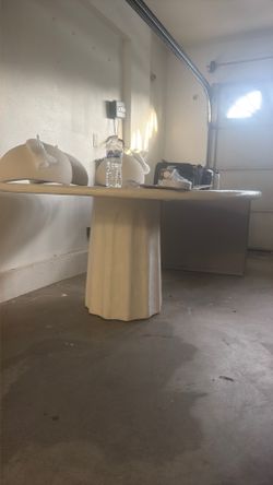 CB2 outdoor indoor round concrete table