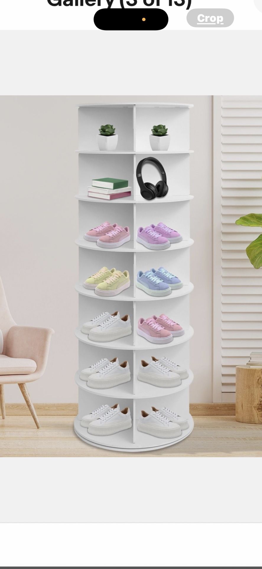Rotating Shoe Rack