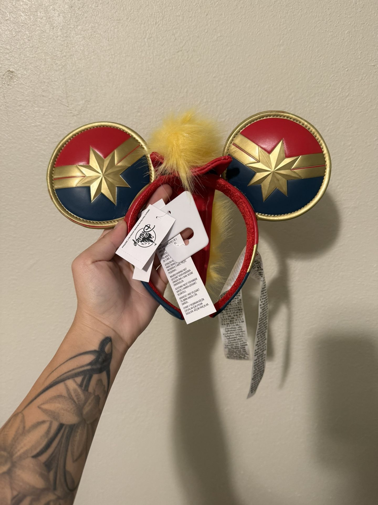 Captain Marvel Disney Park Ears