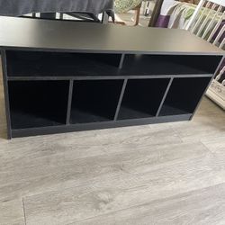 Black wood TV Stand 