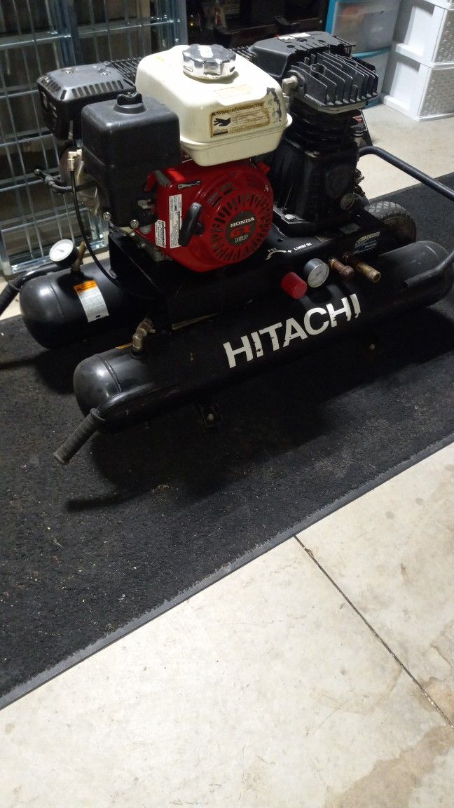 Hitachi EC2510E Gas Powered Air Compressor. Honda GX160 Engine.