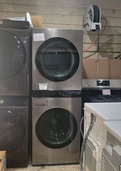 Stainless Steel LG Washer And Dryer Set (Stack)