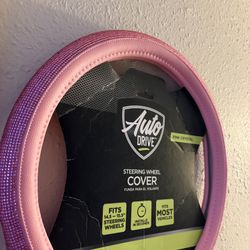 Brand New Never Used Steering Wheel Cover Pink