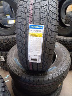 New Set of tires 265 65 18 goodyear