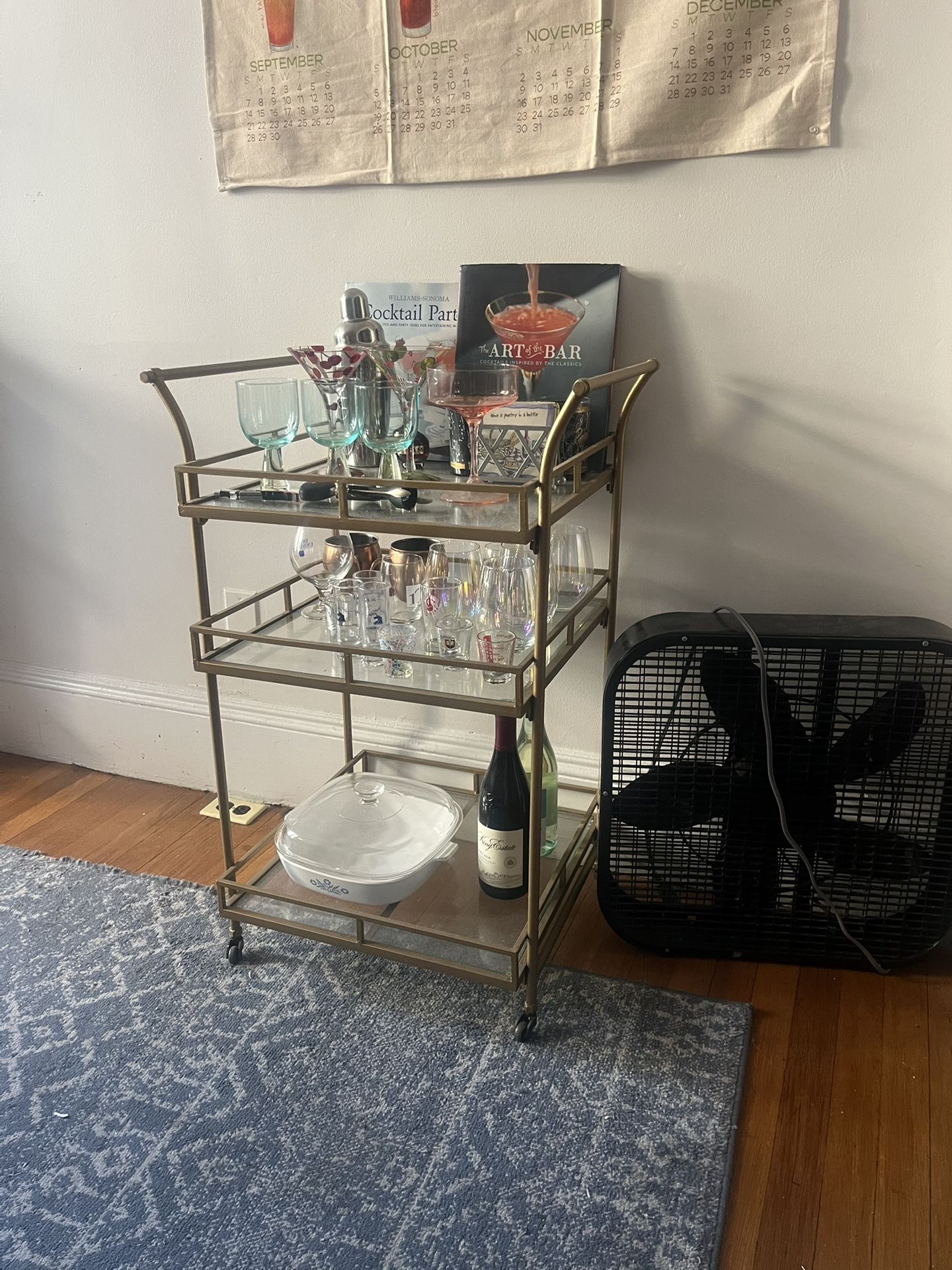 Gold Bar Cart