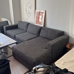 West Elm Urban chaise sectional 