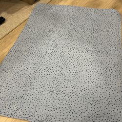 Kate Quinn Blue Polka Dot Quilt Blanket