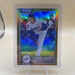 2026 Topps baseball Yoshinobu Yamamoto /50 Gold Foil Chaser