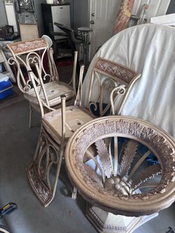 Antique Table And Chairs