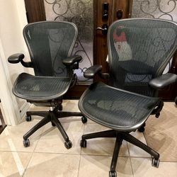 Herman Miller Aeron Chairs - Sizes B (Med) & C (Large) - Iconic Ergonomics