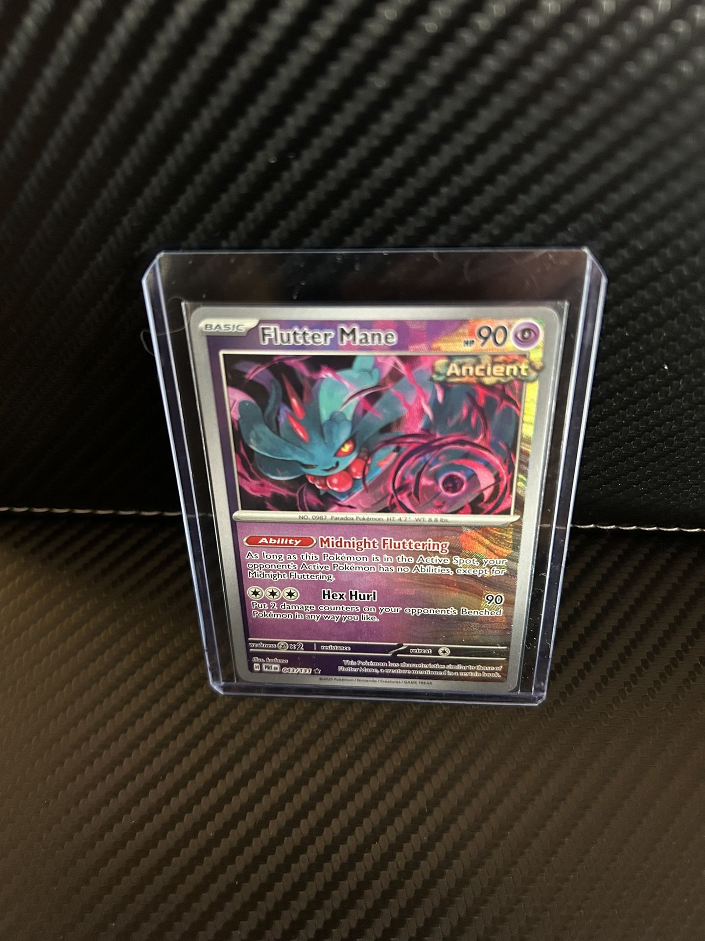 Flutter Mane 043/131 Master Ball Holo Pokemon Prismatic Evolutions NM