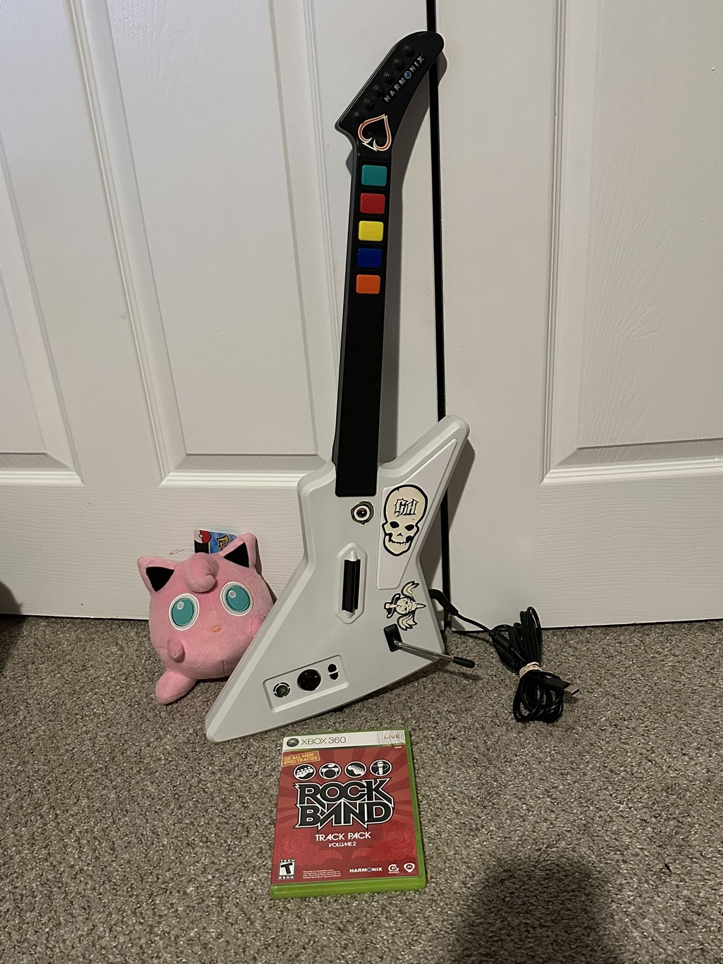 Guitar Hero Xplorer Wired Guitar Xbox 360 & Rock Band Track Pack Vol. 2