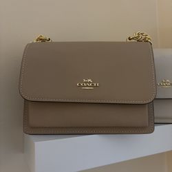 Tan coach bag