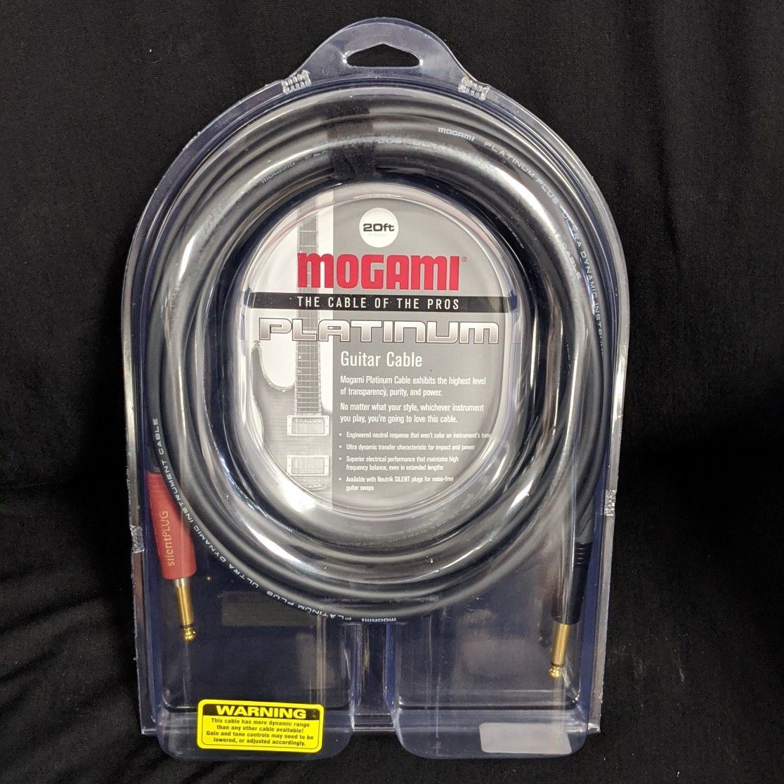 Mogami 20 Foot Platinum Guitar Cable