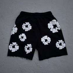 black denim tears shorts