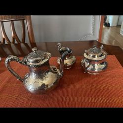 Reed Barton Vintage Silver Plated Tea Set