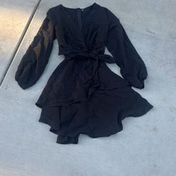 Fancy Cute Short Black Dress. Size Small. Brand New. Never Wore. 