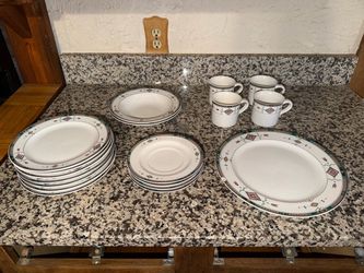 Set of 20+ New Mexico Style Plates, Bowls, Mugs, Etc