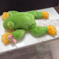 1998 vintage beanie buddies Buddy Smoochy the frog plush lovely  14”