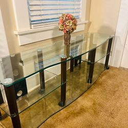 Glass Tv Stand  $30 OBO