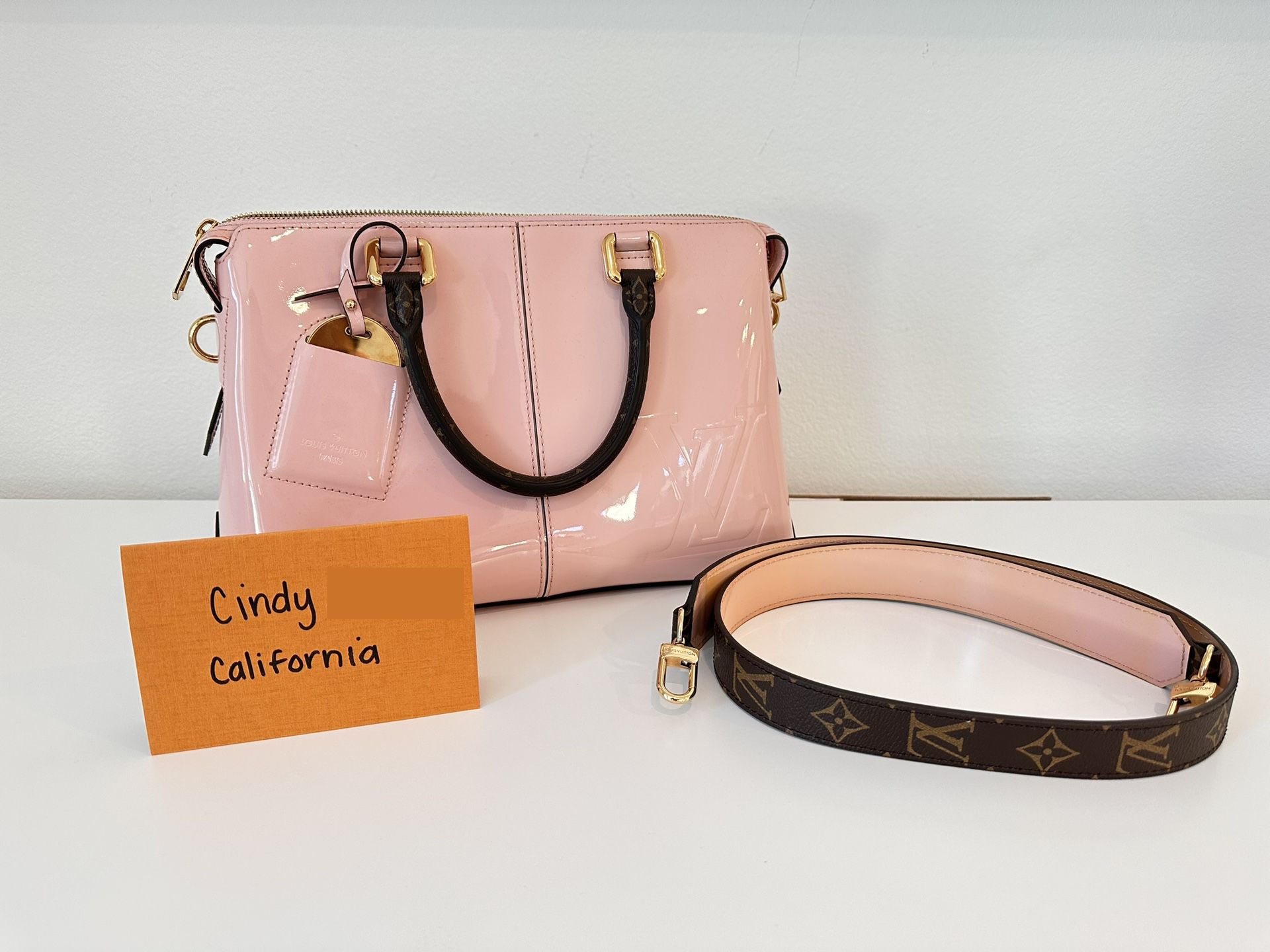 Pink Louis Vuitton Mirori Bag