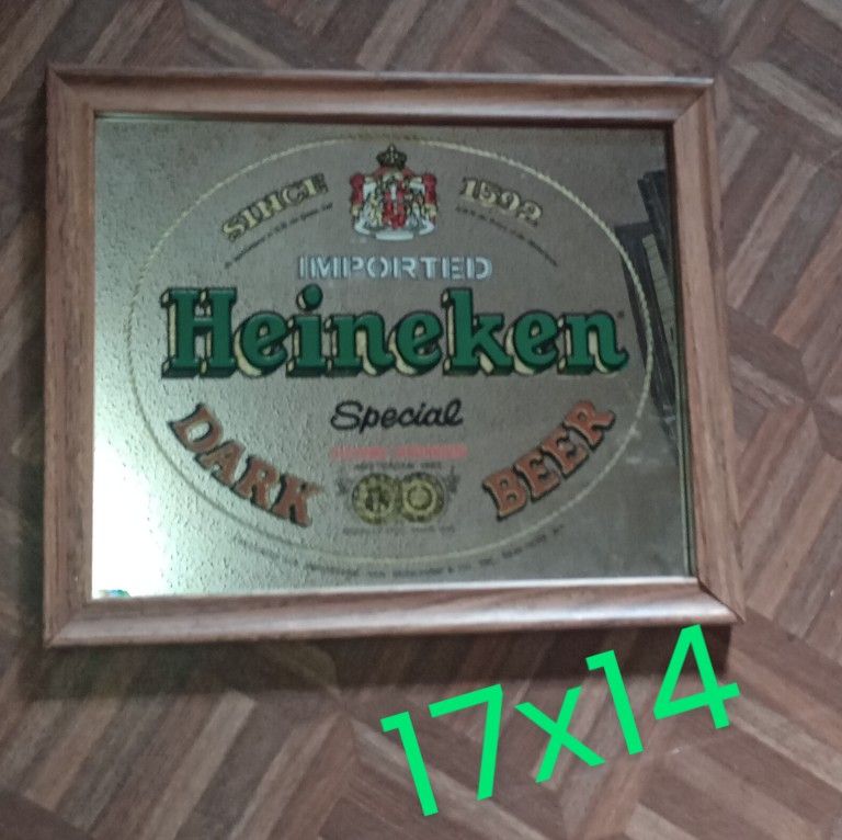 Vintage Heineken Bar Mirror for Sale in Lrafb, AR OfferUp