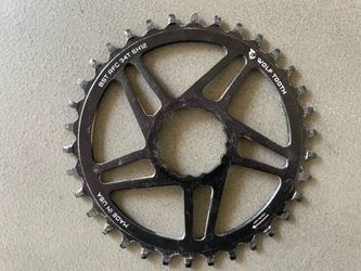 Wolf Tooth Chainring - Cinch DM, 34T, 3mm Offset, Shimano 12 Speed