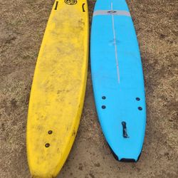9 Ft And 10 Ft Soft Top Beginner Surfboards $150 To $300
