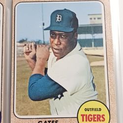 1968 Topps # 583 Gates Brown Detroit Tigers (Baseball Card) NM+ Tigers

