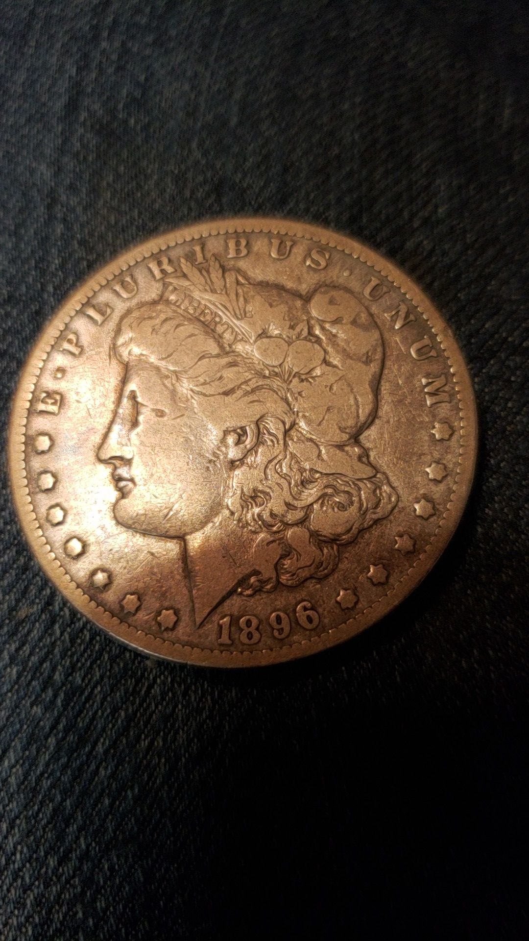 Morgan silver dollar ( 1896)