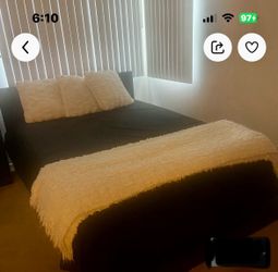 Twin bed with new mattress