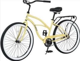 New 26” Single Speed Bicycles Beach Cruiser Bikes Steel Frame