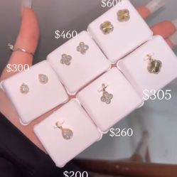 14k & 10k Matching Earring and Pendants 