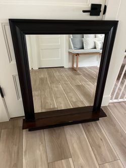 Pottery Barn mirror with shelf $20