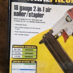 Nailer/stapler Air Gun 18 Gauge  Brad  Nailer