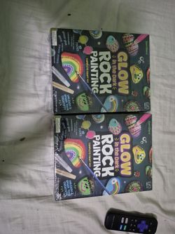 Glow in the dark rock painting set