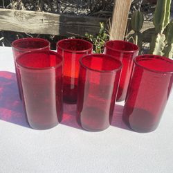 Ruby Red. Cup Set (6)