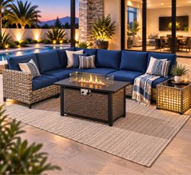Patio furniture set with Fire pit 🔥