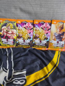 Dragon Ball super fusion world story booster pack 01 x4 for $75