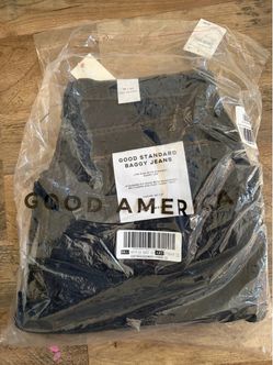 Good American Good Standard Baggy Jeans - Size 12 - Dark Indigo - NWT