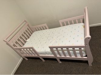 Pink Toddler Bed 3in1 (mattress included)