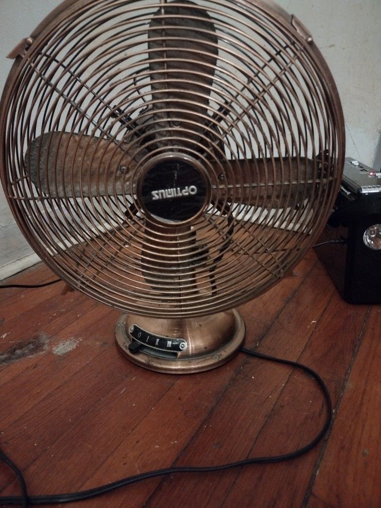 Optimus Copper Antique Style Fan