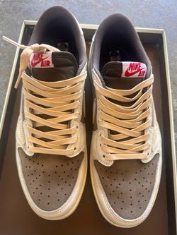 Jordan 1 low Travis Scott reverse mocha men 10