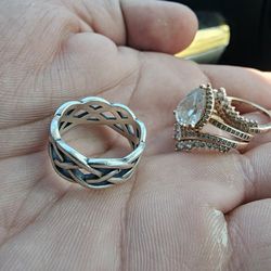 Pandora Ring And James Avery Ring 