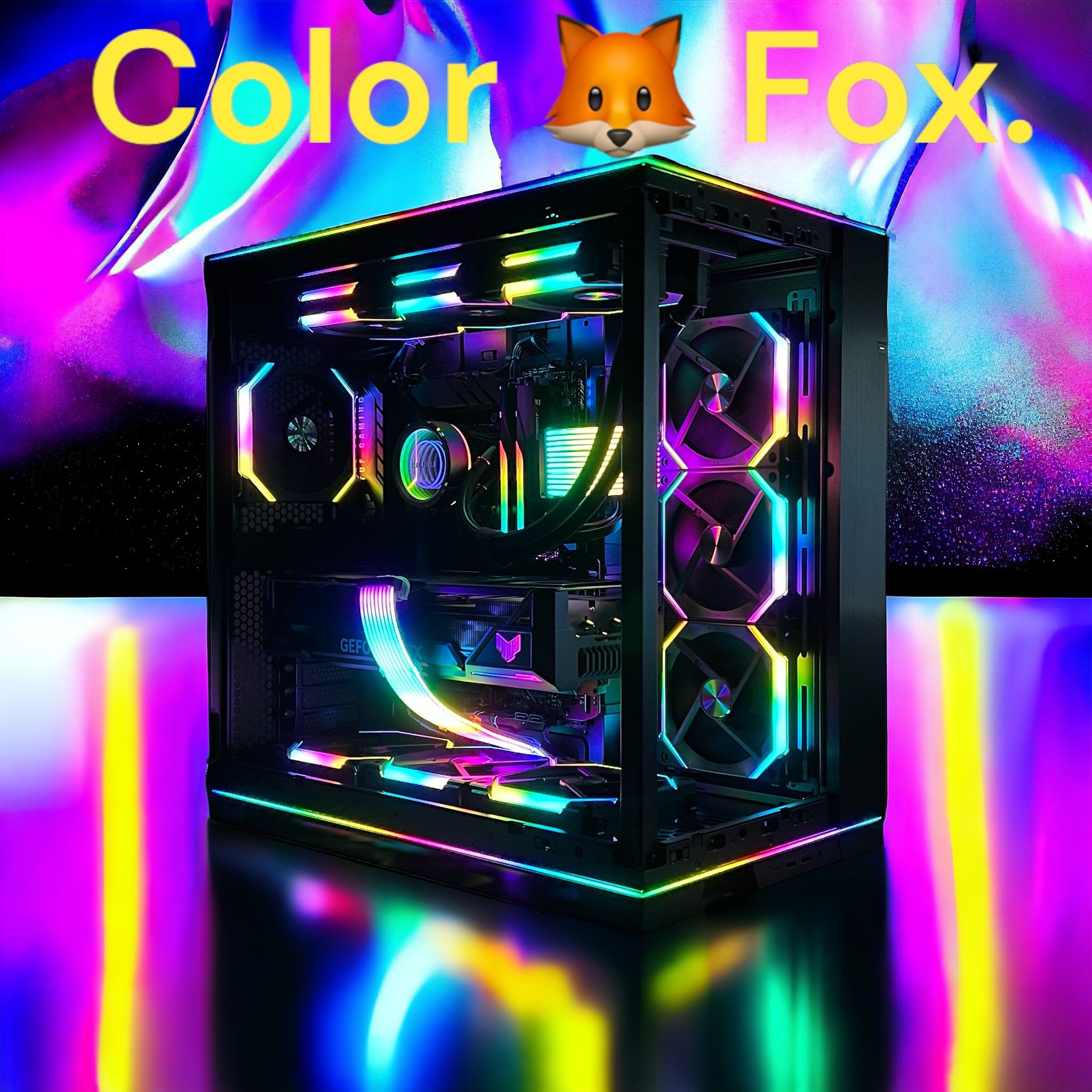 🦊 FOX 62 🦊 TOP OF THE LINE CUSTOM GAMING | PROFESSIONAL |PC | COMPUTER | RIG | DESKTOP | AMD RYZEN 9-7900X 3D | RTX 4090 | 32 GB DDR5 RAM | 2TB SSD.