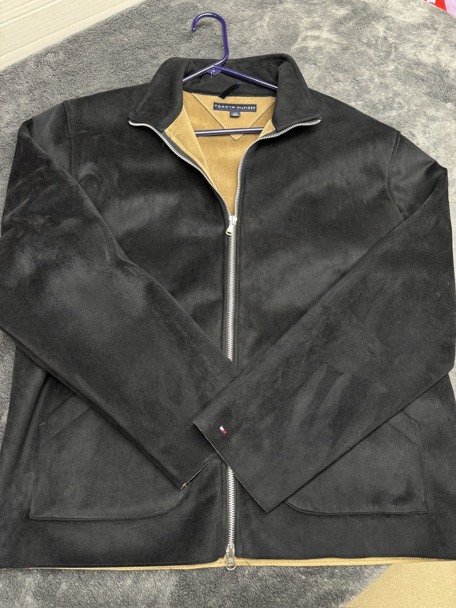 Tommy Hilfiger Premium Suede Men’s Large Jacket in great shape!