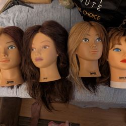 100% Real Hair Mannequins For Cosmetology Practice